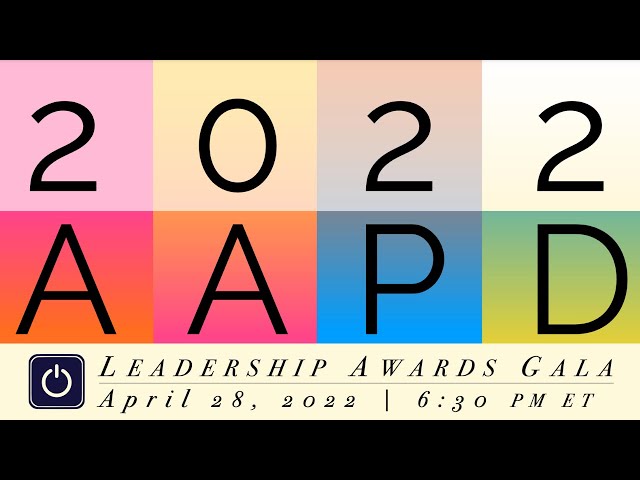 2022 AAPD Virtual Awards Gala  (With ASL Interpretation and Captions)